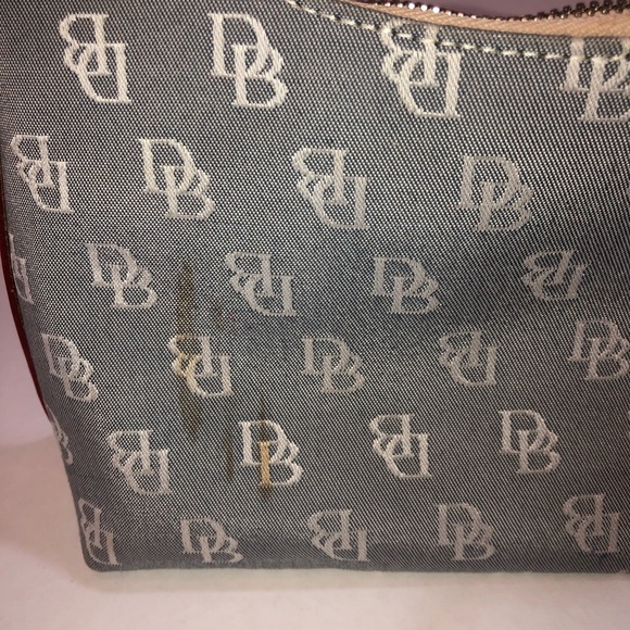 Dooney & Bourke Blue Monogram Small Shoulder Bag - Picture 3 of 5